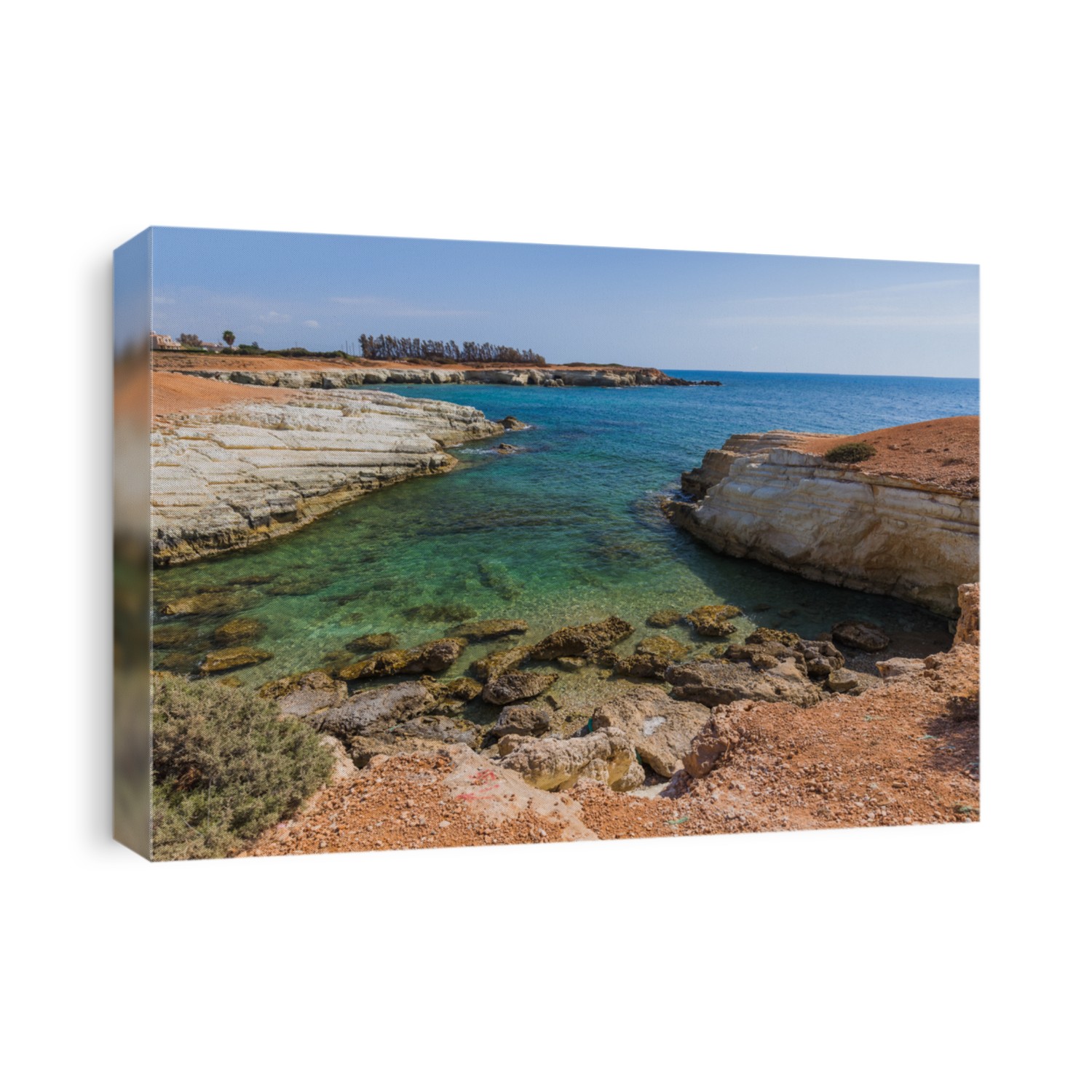 Beach on Cyprus island - travel background