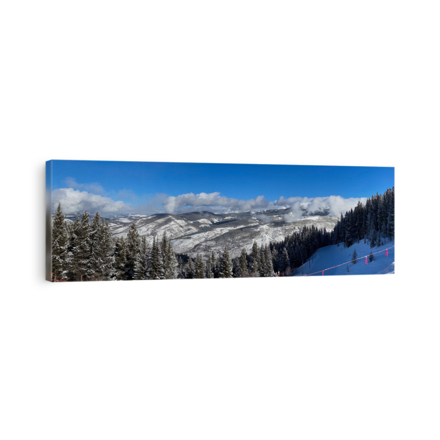Panoramic view at vail Ski resort, CO